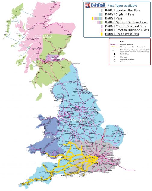 BritRail Map 2021